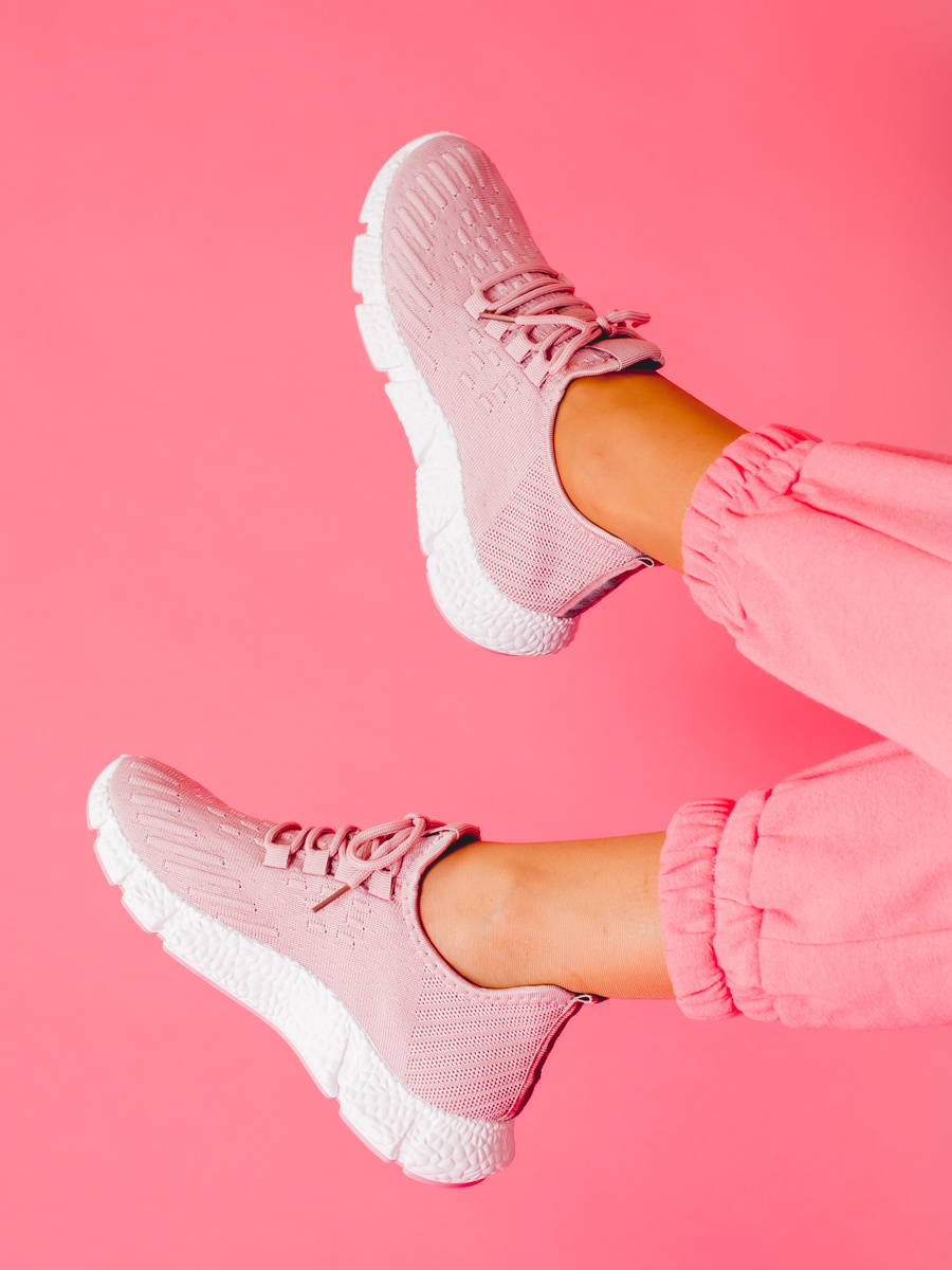 Sneakersy damskie Shelovet różowe lekkie