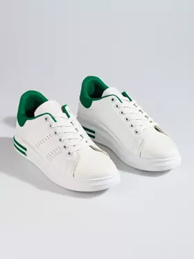 Białe buty sportowe sneakersy na platformie Shelovet 